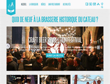 Tablet Screenshot of brasserieducateau.fr
